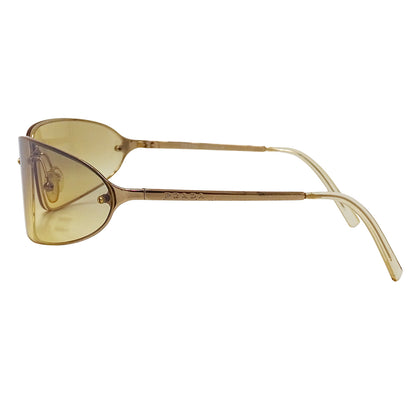 PRADA プラダ サングラス ゴールド ベージュ SPR56D メンズ 【中古】