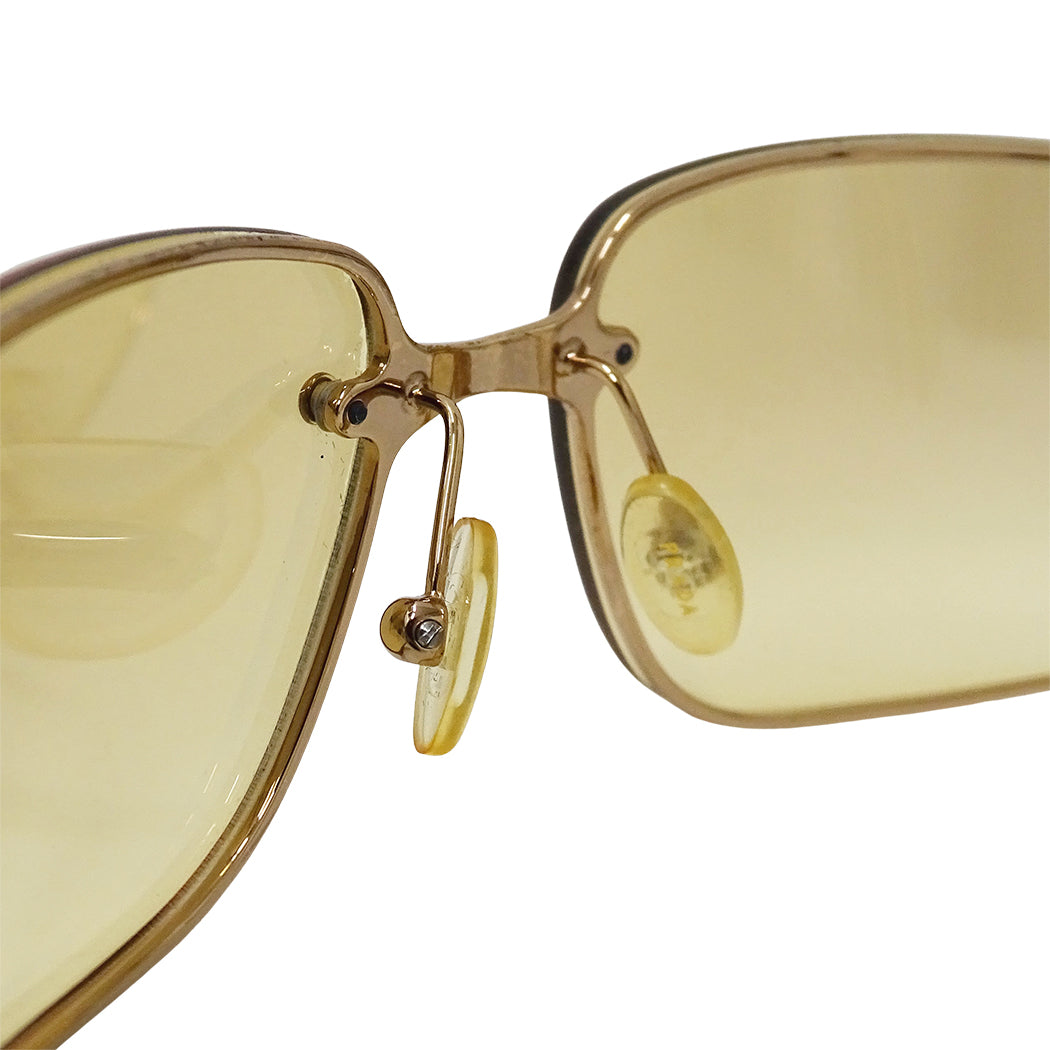 PRADA プラダ サングラス ゴールド ベージュ SPR56D メンズ 【中古】