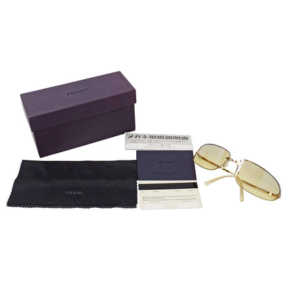 PRADA プラダ サングラス ゴールド ベージュ SPR56D メンズ 【中古】