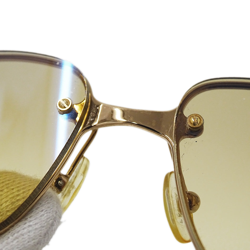 PRADA プラダ サングラス ゴールド ベージュ SPR56D メンズ 【中古】