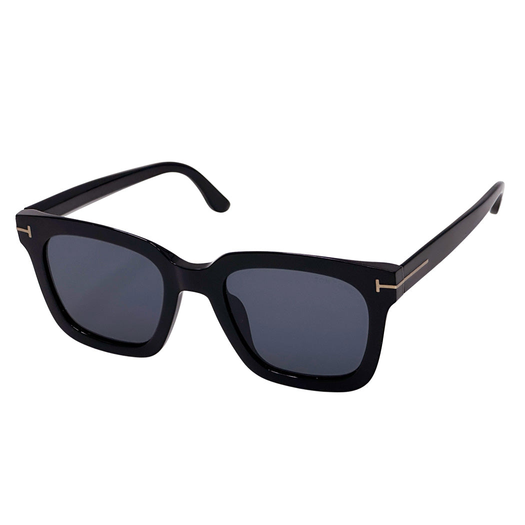TOM FORDトムフォード サングラス 55□23 145 TF803-K ブラック ブルー メンズ 【中古】