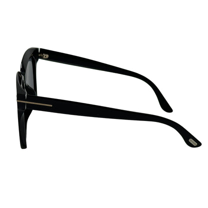 TOM FORDトムフォード サングラス 55□23 145 TF803-K ブラック ブルー メンズ 【中古】