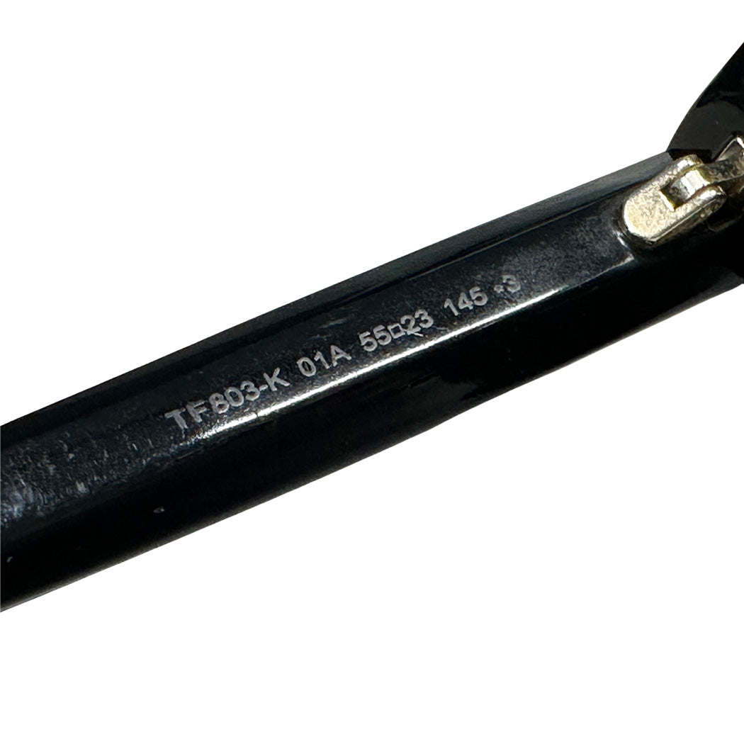 TOM FORDトムフォード サングラス 55□23 145 TF803-K ブラック ブルー メンズ 【中古】
