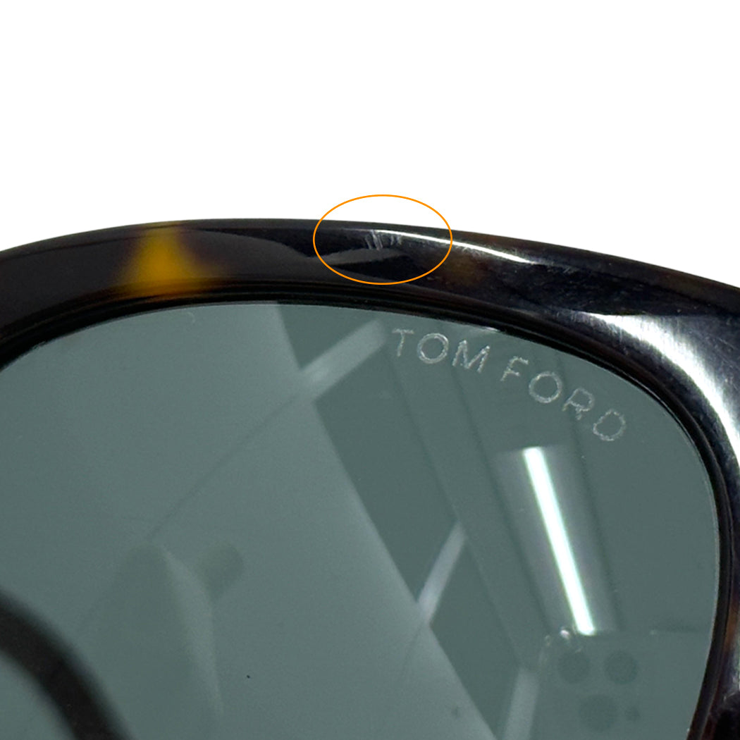TOM FORD トムフォード サングラス ブラウン TF9256 レディース メンズ 【中古】