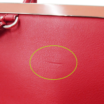 FENDI フェンディ プチ・トゥージュール 2wayバッグ レッド レザー レディース 【中古】