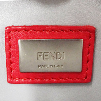 FENDI フェンディ プチ・トゥージュール 2wayバッグ レッド レザー レディース 【中古】