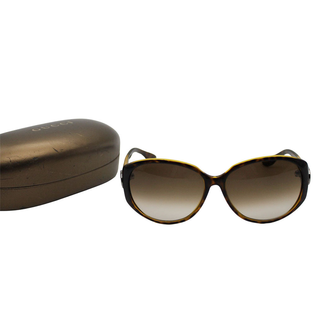 GUCCI グッチ サングラス ブラウン GG3174 F S レディース 【中古】