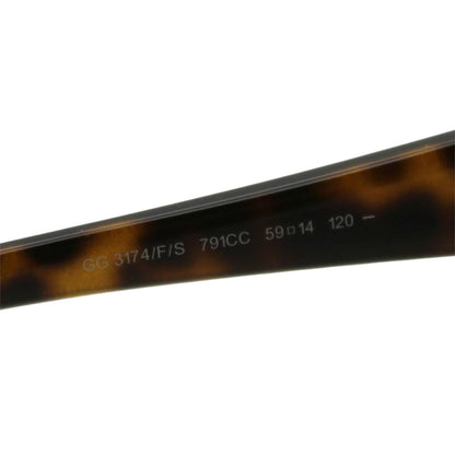 GUCCI グッチ サングラス ブラウン GG3174 F S レディース 【中古】