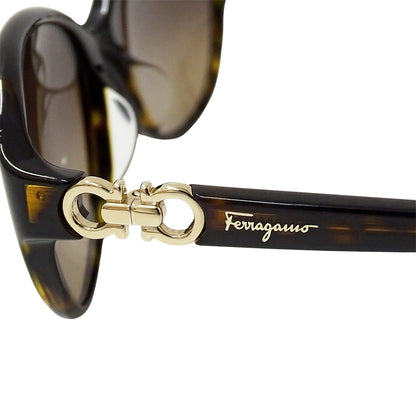 Ferragamo フェラガモ サングラス ガンチーニ ブラウン SF804SA レディース 【中古】