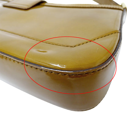 Ferragamo フェラガモ ショルダーバッグ ライトブラウン EE-21 1816 エナメル レディース 【中古】