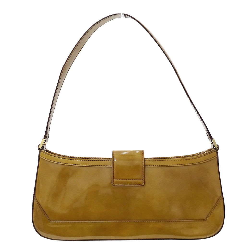 Ferragamo フェラガモ ショルダーバッグ ライトブラウン EE-21 1816 エナメル レディース 【中古】