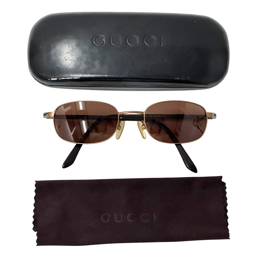 GUCCI グッチ サングラス ブラウン GG1621 レディース 【中古】