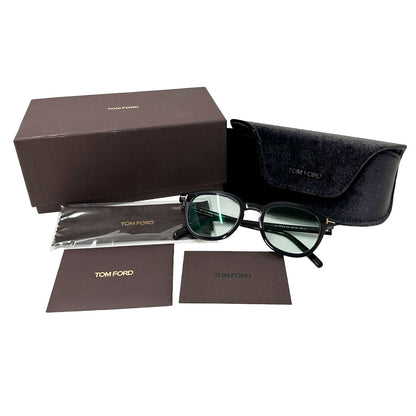 TOM FORD トムフォード パックス サングラス ブラック グリーンレンズ TF816 アセテート レディース メンズ 【中古】