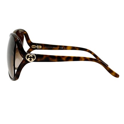 GUCCI グッチ ラブリー サングラス ブラウン GG3500/S レディース 【中古】