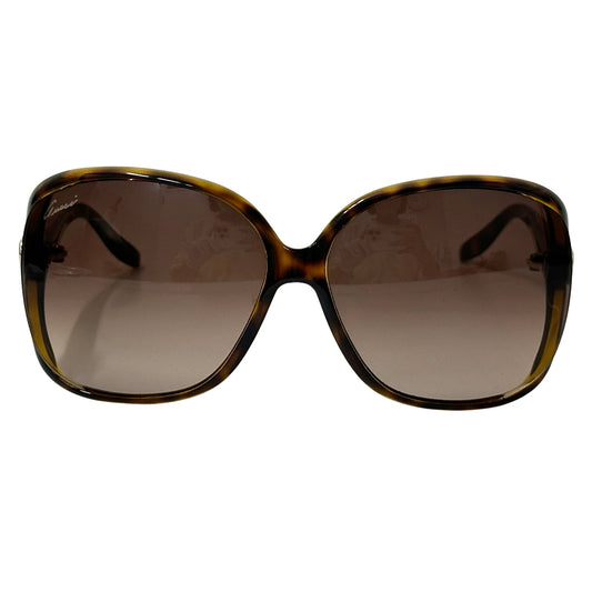 GUCCI グッチ ラブリー サングラス ブラウン GG3500/S レディース 【中古】