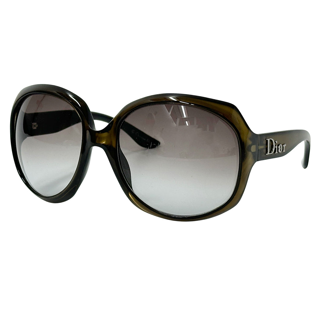 Dior ディオール GLOSSY1 サングラス カーキ KIG5M レディース 【中古】