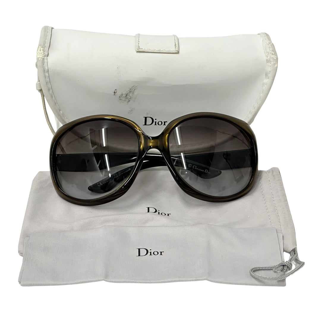 Dior ディオール GLOSSY1 サングラス カーキ KIG5M レディース 【中古