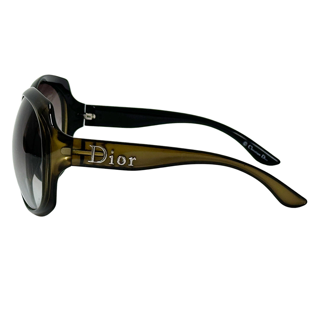 Dior ディオール GLOSSY1 サングラス カーキ KIG5M レディース 【中古】