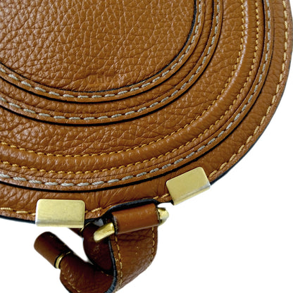 Chloe クロエ マーシー サドルバッグ ショルダーバッグ ブラウン レザー レディース 【中古】
