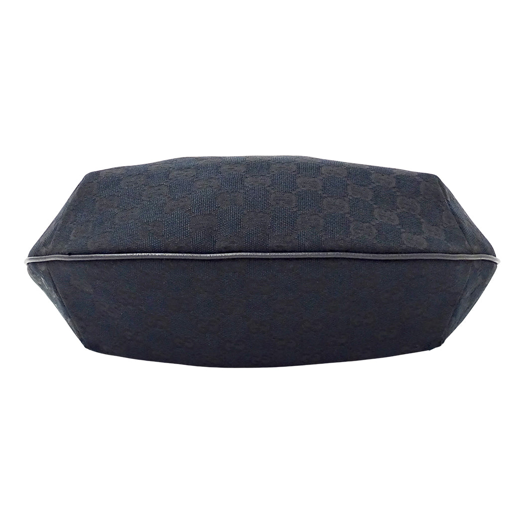 GUCCI グッチ ショルダーバッグ シェリー ブラック 181092 GGキャンバス レディース 【中古】