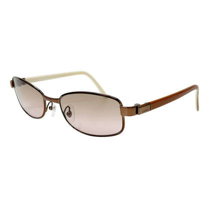 LOEWE ロエベ サングラス ブラウン ベージュ SLW021 アセテート レディース メンズ 【中古】