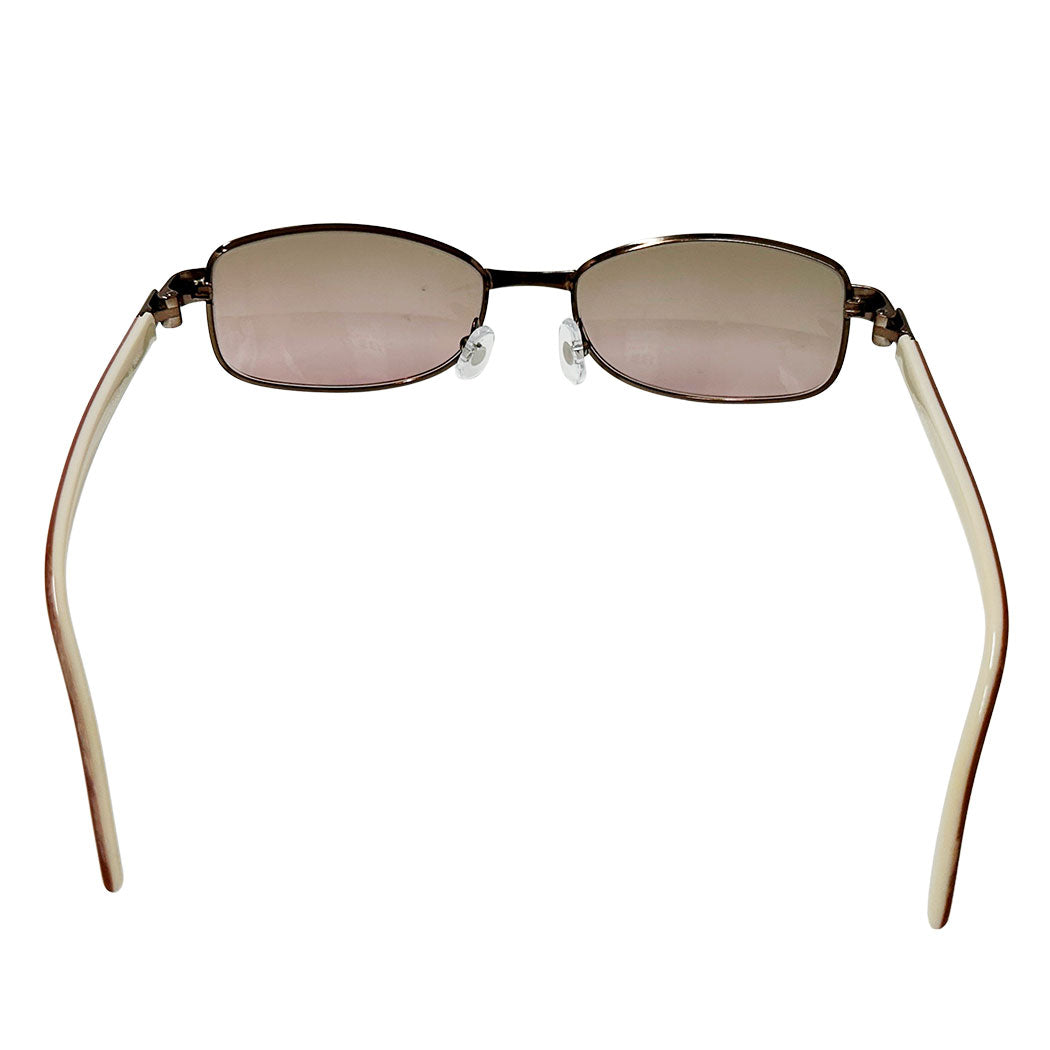 LOEWE ロエベ サングラス ブラウン ベージュ SLW021 アセテート レディース メンズ 【中古】