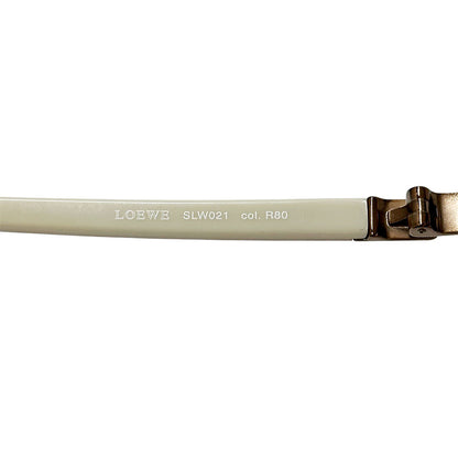 LOEWE ロエベ サングラス ブラウン ベージュ SLW021 アセテート レディース メンズ 【中古】