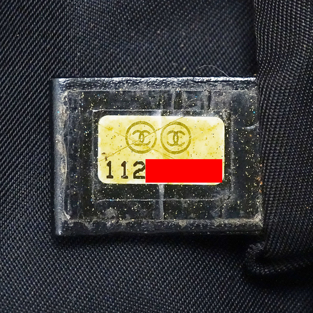 CHANEL シャネル ニュートラベル トートMM トートバッグ ブラック ゴールド金具 ナイロン レディース 【中古】