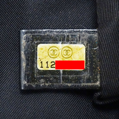 CHANEL シャネル ニュートラベル トートMM トートバッグ ブラック ゴールド金具 ナイロン レディース 【中古】