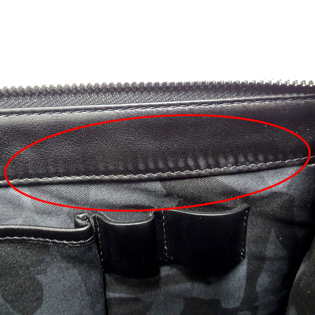 JIMMY CHOO ジミーチュウ DEREK クラッチ・セカンドバッグ ブラック レザー レディース メンズ 【中古】