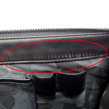 JIMMY CHOO ジミーチュウ DEREK クラッチ・セカンドバッグ ブラック レザー レディース メンズ 【中古】