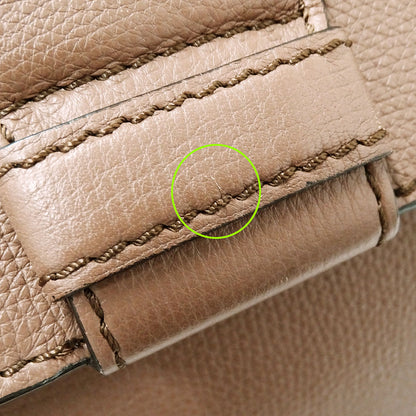 BURBERRY バーバリー ショルダーバッグ ハウスチェック ブラウン レザー レディース 【中古】