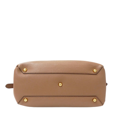 BURBERRY バーバリー ショルダーバッグ ハウスチェック ブラウン レザー レディース 【中古】