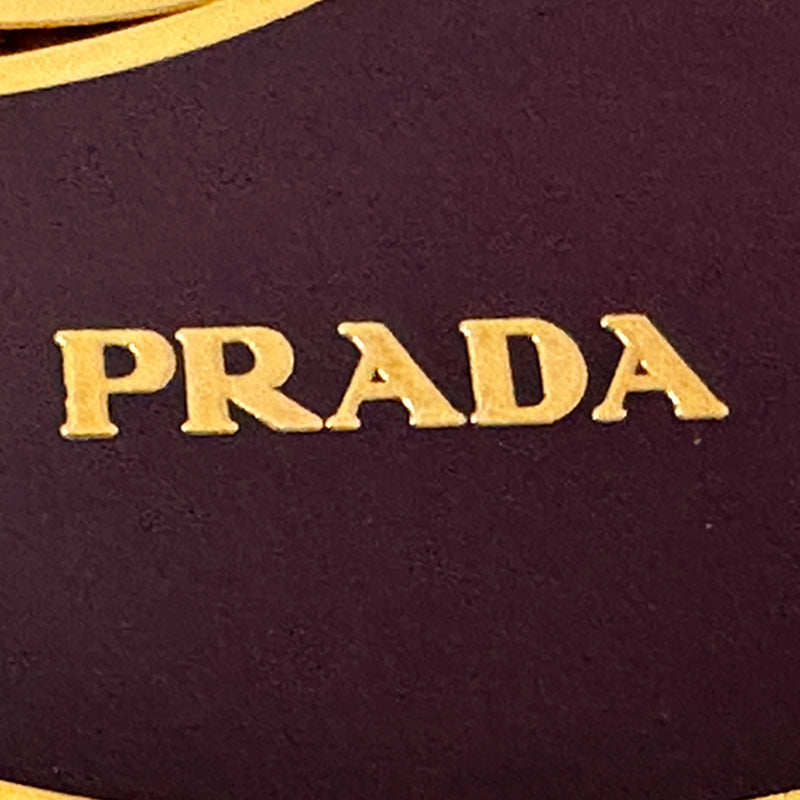 PRADA プラダ トリックキャット キーホルダー ゴールド レッド レディース メンズ 【中古】