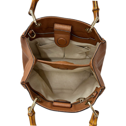 GUCCI グッチ 2wayバッグ バンブー ブラウン 336032 レザー レディース 【中古】