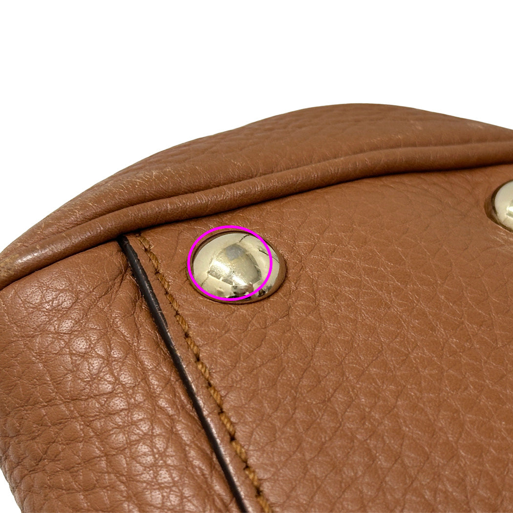 GUCCI グッチ 2wayバッグ バンブー ブラウン 336032 レザー レディース 【中古】