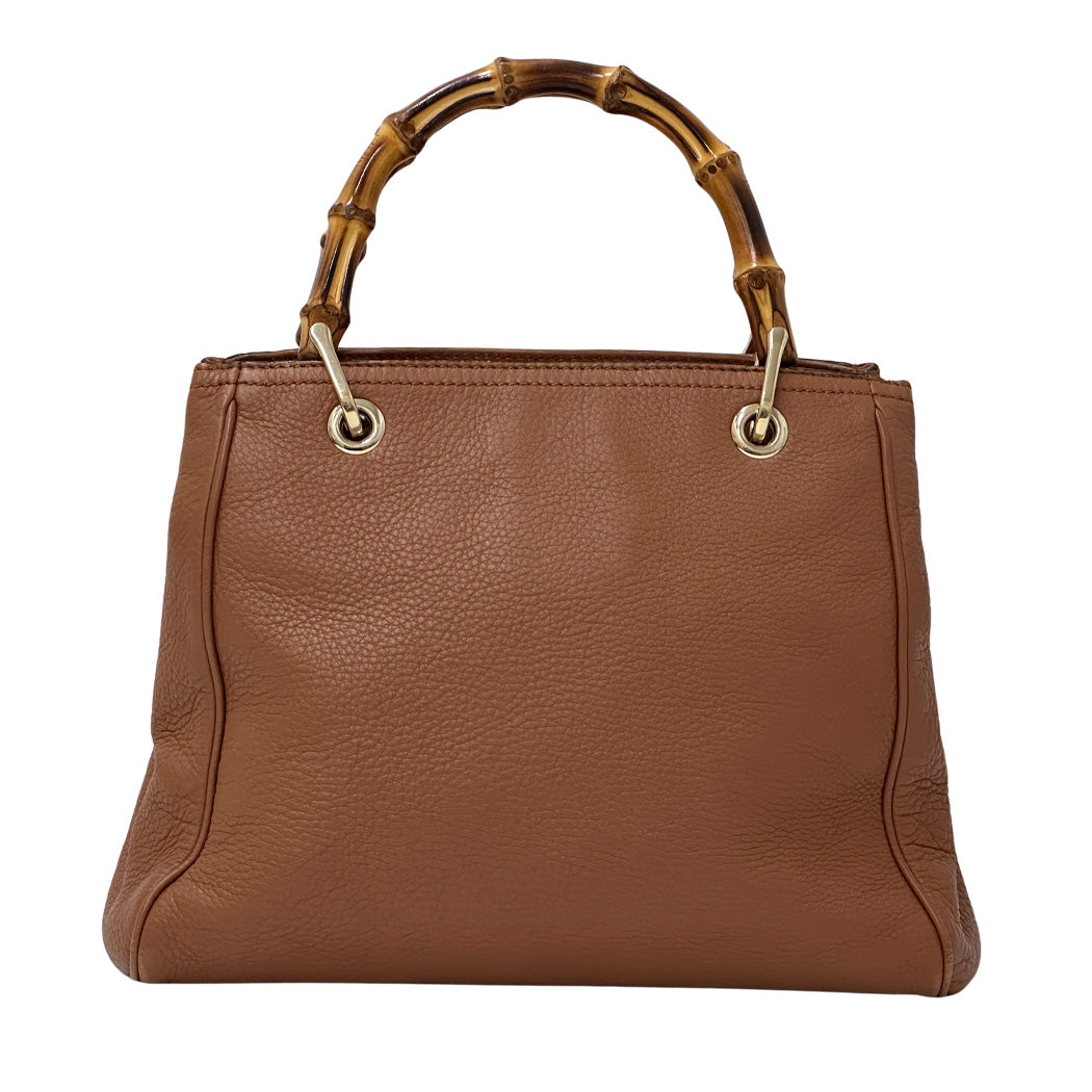 GUCCI グッチ 2wayバッグ バンブー ブラウン 336032 レザー レディース 【中古】