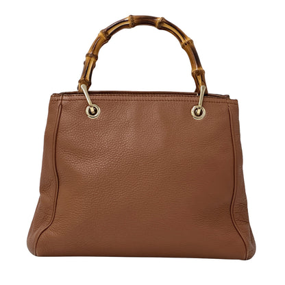 GUCCI グッチ 2wayバッグ バンブー ブラウン 336032 レザー レディース 【中古】