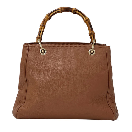 GUCCI グッチ 2wayバッグ バンブー ブラウン 336032 レザー レディース 【中古】