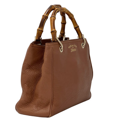 GUCCI グッチ 2wayバッグ バンブー ブラウン 336032 レザー レディース 【中古】