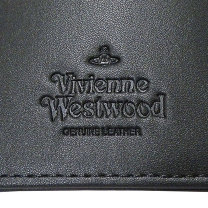 Vivienne Westwood ヴィヴィアン・ウエストウッド 三つ折り財布 ブラック レザー レディース 【中古】