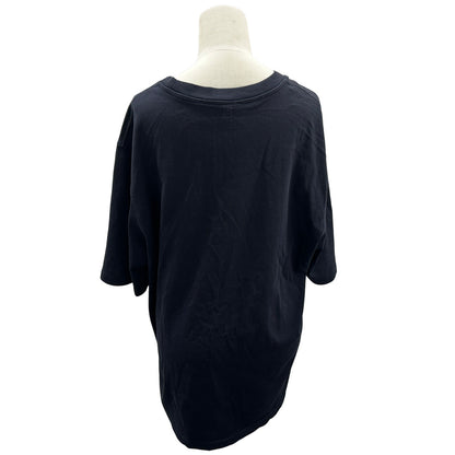Ami Paris アミパリス 半袖Ｔシャツ ネイビー ホワイト コットン レディース メンズ 【中古】