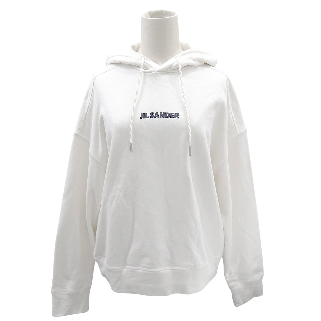 JIL SANDER ジルサンダー パーカー ホワイト コットン レディース メンズ 【中古】