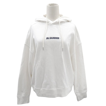 JIL SANDER ジルサンダー パーカー ホワイト コットン レディース メンズ 【中古】