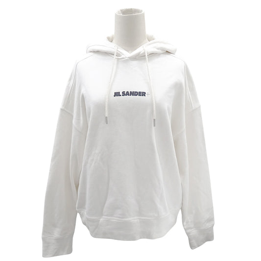 JIL SANDER ジルサンダー パーカー ホワイト コットン レディース メンズ 【中古】