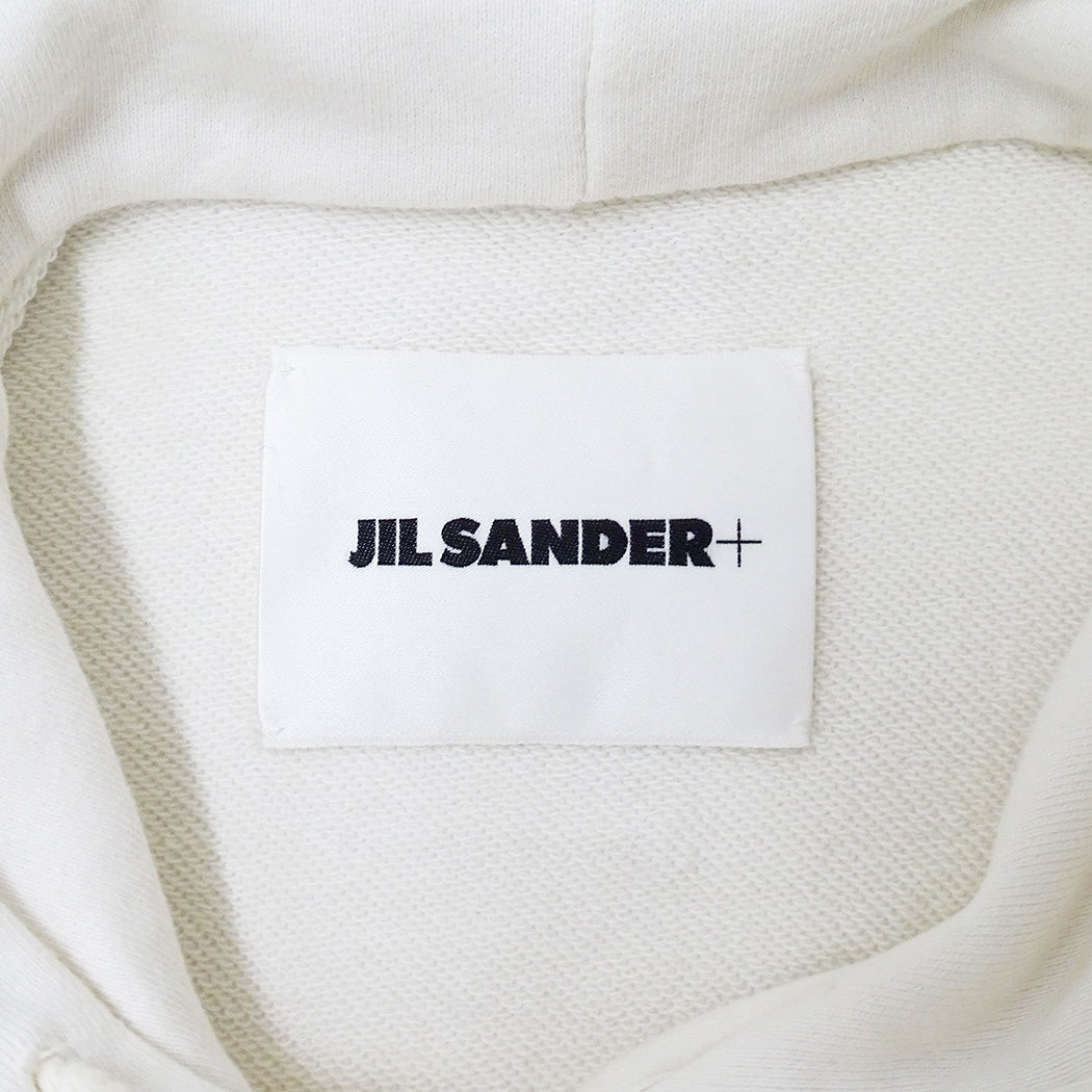 JIL SANDER ジルサンダー パーカー ホワイト コットン レディース メンズ 【中古】