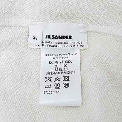 JIL SANDER ジルサンダー パーカー ホワイト コットン レディース メンズ 【中古】