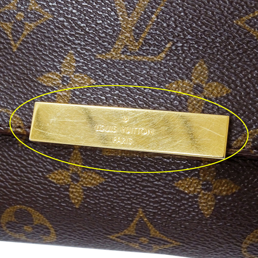 LOUIS VUITTON ルイ・ヴィトン フェイボリットMM 2wayバッグ モノグラム ブラウン M40718 モノグラムキャンバス レディース 【中古】
