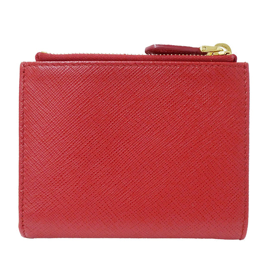 PRADA プラダ 二つ折り財布 レッド 1ML023 レディース 【中古】