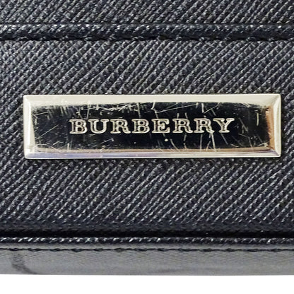 BURBERRY バーバリー ショルダーバッグ ブラック レザー レディース 【中古】